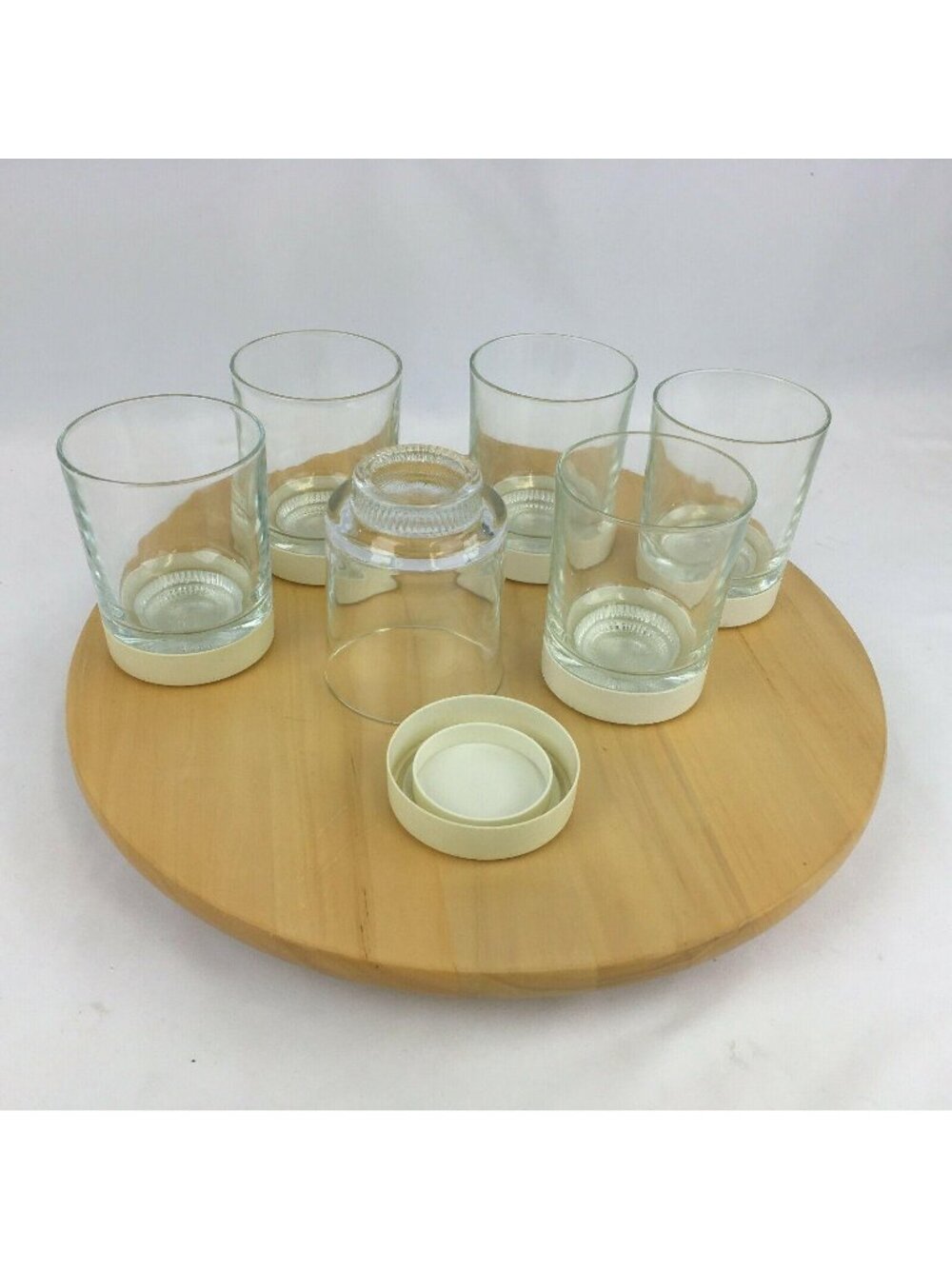 Vintage David Douglas Rocks Glasses Removable Accalac Coasters Lot of 6